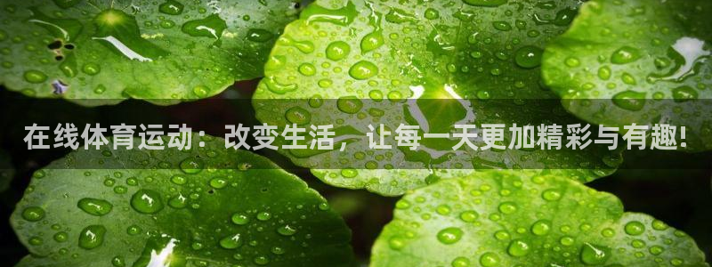 bbin视讯游戏平台：在线体育运动：改变生活，让每一天更加精彩与有趣!